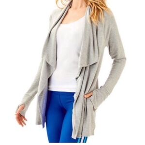 Lilly Pulitzer Elyssa Wrap In Heathered Grey Mist